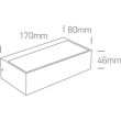 ONE LIGHT 67392/AN/W Bevino 2 kinkiet antracyt LED 3000K 7W IP65