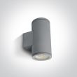 ONE LIGHT 67400B/G Cosmo 2 szary zewnętrzny cylinder ścienny 2x35W MR16 GU10