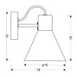 CANDELLUX 21-71149 MORE LAMPA KINKIET 1X40W E27 CZARNY MATOWY