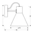 CANDELLUX 21-71149 MORE LAMPA KINKIET 1X40W E27 CZARNY MATOWY