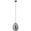 Step into Design 9969P/A smoky Lampa wisząca BOOM LED szaro złota 25 cm