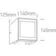 ONE LIGHT 67440A/AN/W Zavlani 2 zewnętrzny kinkiet z regulowaną wiązką antracyt LED 3000K 11W IP54