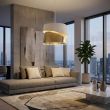 EMIBIG 1710/1 CANVA 1 WHITE GOLD Lampa wisząca