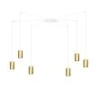 EMIBIG 527/6 LAMPA WISZĄCA TRAKER 6 WH/GOLD