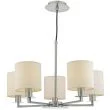 DAR TYL0538 TYLER 5LT HEIGHT ADJUSTABLE PENDANT SATIN NICKEL WITHOUT SHA