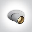 ONE LIGHT 11103M/W/W Spilia biały regulowany wpust LED 3000K 3W