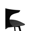 KING HOME 334-CPP3 Krzesło BRAZO HIGH czarne - polipropylen, metal