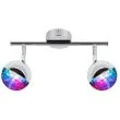 CANDELLUX 92-67760 PARTY LISTWA 2X3W LED RGB GŁÓWKA OKRĄGŁA 1E Z PRZEGUBEM KD SYSTEM CHROM