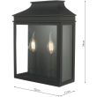 DAR VAP5022 VAPOUR 2LT COACH LTN BLK IP44