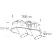 ONE LIGHT 11207C/B/W Kasandria czarny wpust COB LED 3000K 2x7W