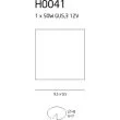 MAXLIGHT OPRAWA HALOGENOWA H0041