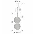 CANDELLUX STUDIO 32-35356 PUMA lampa wisząca 14cm 10W LED 3000K