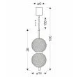 CANDELLUX STUDIO 32-35356 PUMA lampa wisząca 14cm 10W LED 3000K