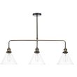 DAR RAY0375 RAY 3LT BAR PENDANT ANT BRA CLEAR