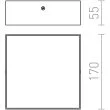 RENDL R12848 LARISA SQ 17 sufitowa biała 230V LED 15W 3000K