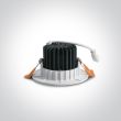 ONE LIGHT 10107CA/W/W Gudi biała oprawa typu downlight do wbudowania LED 3000K 7W