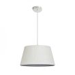 RENDL R13360 BUCKY 40 wisząca biała/szara metal 230V E27 28W