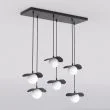EMIBIG 1758/6 FLORA 6 BLACK OPAL Lampa wisząca