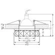 CANDELLUX 2232652 SK-83 CH/TR MR16 1X50W CHROM  oczko sufitowe  lampa sufitowa