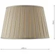 DAR DEG1629 DEGAS EMPIRE BOX PLEATED SHADE 40CM TAUPE