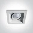 ONE LIGHT 51112H/W/W Zagora biały wpust z wymiennymi pierścieniami COB LED 3000K 12W
