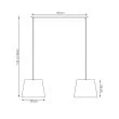 EMIBIG 1404/2 EPOCA 2 BEIGE lampa wisząca