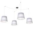 EMIBIG 1424/4 ASCOT 4 GRAY lampa wisząca