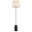 EMIBIG 1324/LP1 LAMPA PODŁOGOWA ASPEN LP1 BLACK/RATTAN