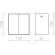 RENDL R10400 DIDO ścienna biała 230V/500mA LED 4.5W 3000K