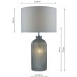 DAR PAM4239 PAMPLONA TL DUAL LIGHT GREY GLASS CW SHD