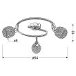 CANDELLUX 98-06936 CLEAR SPIRALA 3X40W G9 FIOLET