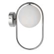 CANDELLUX 21-32089 Cordel lampa kinkiet chromowy 1x28W G9 klosz biały