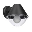 CANDELLUX 21-32256 Hendera lampa ogrodowa kinkiet 20,5x17,5 czarny 1x40W E27 klosz stożek IP44