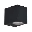 CANDELLUX 21-32300 Nerium lampa ogrodowa elewacyjna kostka krótka 9,2x8cm czarny 1x35W GU10 IP44