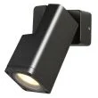 CANDELLUX 21-32379 Salvia lampa ogrodowa kinkiet regulowany czarny 1x35W GU10 IP65