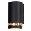 CANDELLUX 21-32393 Senecio lampa ogrodowa elewacyjna tuba+ring 10,5x16,5cm czarny 1x35W GU10 IP44