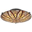 ELSTEAD Victory QZ-VICTORY-SF Tiffany Semi-Flush