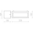 RENDL R12569 DURANT ścienna antracyt 230V E27 18W IP54