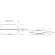 ONE LIGHT 67378A/AN/W Tarsina 2 kinkiet antracyt LED 3000K 2x6W IP54