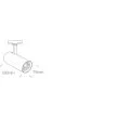 ONE LIGHT 65642BT/W/W Skalitina 2 biały track spot COB LED 3000K 20W