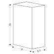 CANDELLUX 22-32317 Nerium lampa ogrodowa elewacyjna kostka długa 92x15,2cm czarny 2x35W GU10 IP44