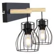 CANDELLUX 22-77103 BERNITA LAMPA KINKIET 2X60W E27 CZARNY