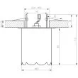 CANDELLUX 2203973 OPRAWA STROPOWA DEKORACYJNA SK-73 CH/TR G9 CHROM 1X40W G9 KRYSZTAŁ TRANSPARENT