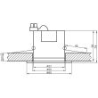 CANDELLUX 2211401 OPRAWA STROPOWA STAŁA SM-02 WH GU10 BIAŁY 230V