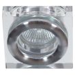 CANDELLUX 2227399  OPRAWA STROPOWA DEKORACYJNA KWADRATOWA SK-82 CH/TR MR16 1X50W CHROM TRANSPARENT