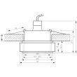 CANDELLUX 2227399  OPRAWA STROPOWA DEKORACYJNA KWADRATOWA SK-82 CH/TR MR16 1X50W CHROM TRANSPARENT