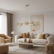 EMIBIG 1641/6 MAGNUS 6 MOKKA AMBER LAMPA WISZĄCA