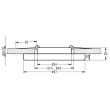 CANDELLUX 2240305 OPRAWA STROPOWA STAŁA OKRĄGŁA SAK-04 AL/AM 5W LED COB 230V SZKŁO AKRYLOWE BURSZT
