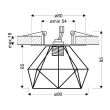 CANDELLUX 2241111 OPRAWA STROPOWA DEKORACYJNA SK-85 CH G9 40W 230V CHROMOWY