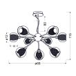 CANDELLUX 39-65018 DIXI ZWIS 9X40W E14 CHROM